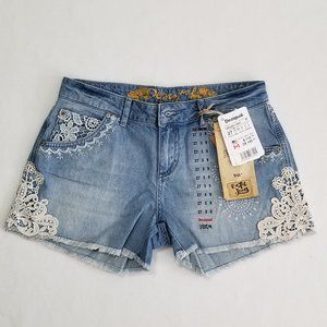 Desigual Women's Light Wash Denim Short